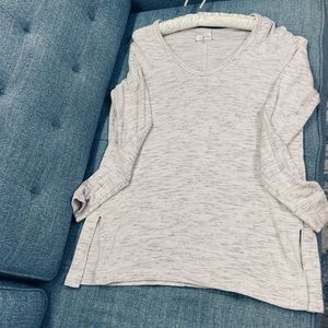 Lou&Grey cream v-neck sweater/sweatshirt, S